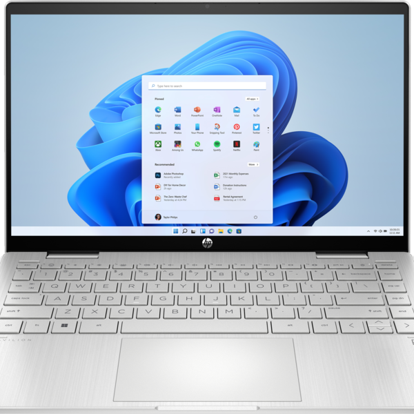 HP Pavilion x360 2-in-1 Laptop 14-ek1006nia, Windows 11 Home , 14"FHD IPS LED , touch screen, Intel® Core™ i5, 8GB RAM, 512GB SSD,  Natural silver