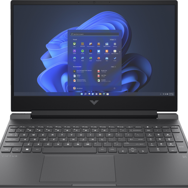 HP Victus Gaming Laptop 15-FB1002NE- AMD Ryzen 5-7535HS / 15.6inch FHD / 512GB SSD / 8GB RAM / 4GB NVIDIA GeForce RTX 2050 Graphics / Windows 11 Home / English & Arabic Keyboard / Mica Silver / Middle East Version